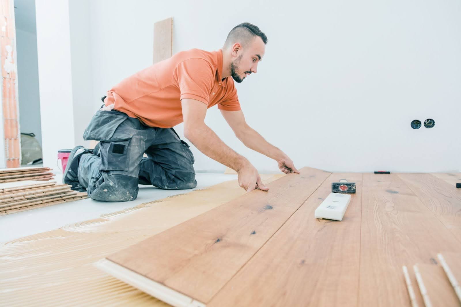 Craftsman home floor installation